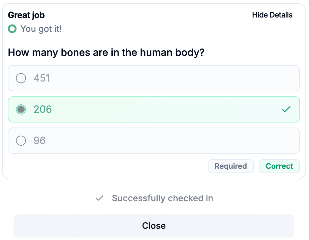 Quiz example